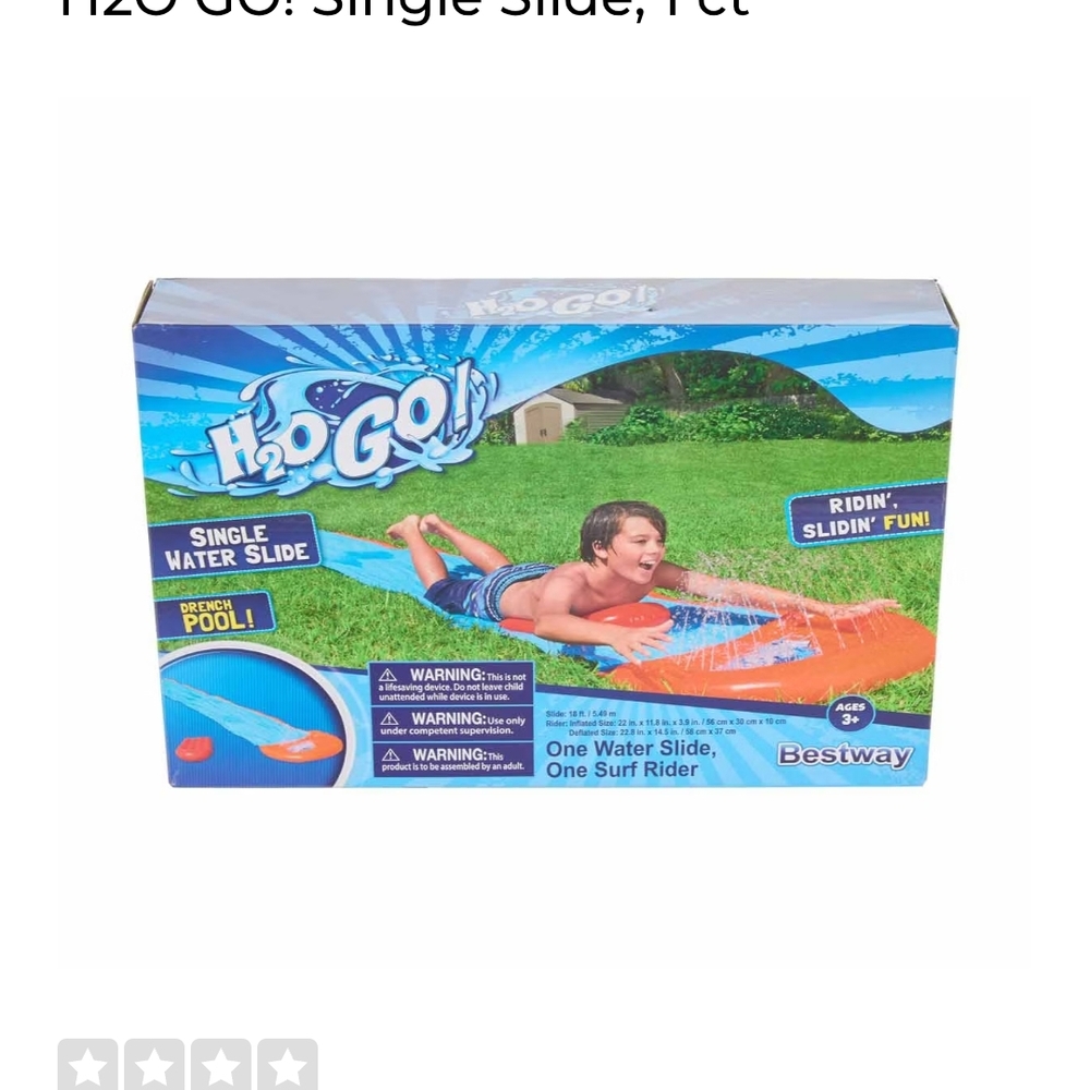 H2O GO! 18ft Inflatable Single Water Slide